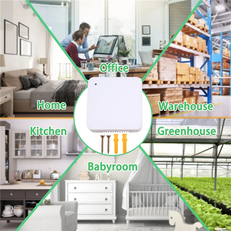 A73E-Multi-Feature 7-In-1 Air Quality Sensor, Precision Monitoring Of Temperature And Humidity Indoors, DC 24V