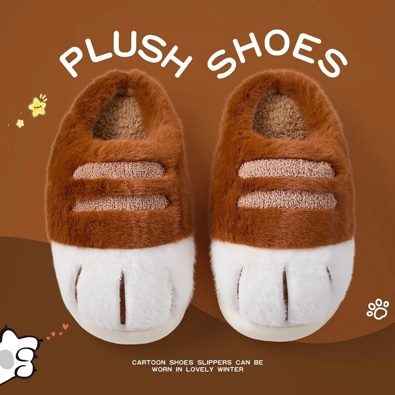 Neue Flauschige Katzenpfoten-Hausschuhe für Damen, Neuartige Kätzchen-Slipper, Flauschige Kätzchen-Hausschuhe, Damen Kawaii Anime Krallen-Slipper – Detail 18