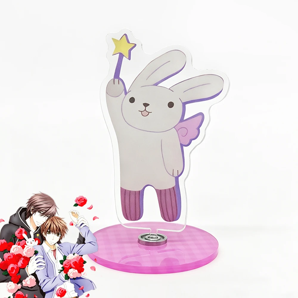Anime Sekai-ichi Hatsukoi Twinkle Cosplay Standing Plate Acrylic Rotating Rabbit Stand Desktop Decoration Accessories Prop