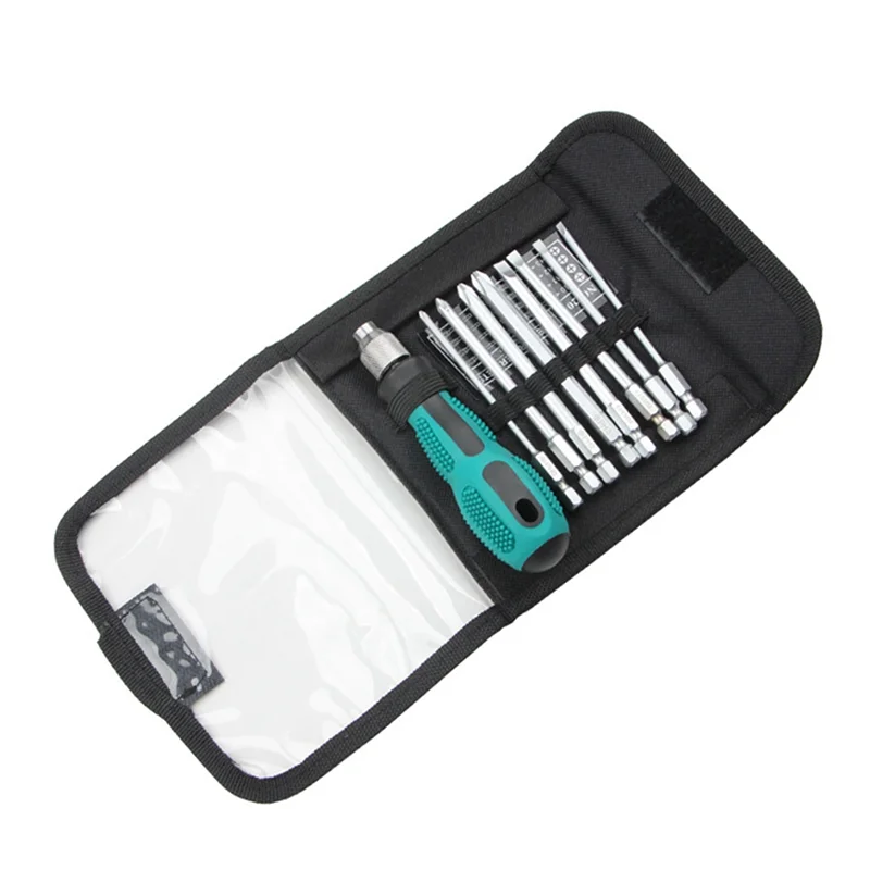 

AA21-9-In-1 Screwdriver Set Tools Maintenance Tools Eight-Bit Screwdriver Portable Set Carry-On Bag