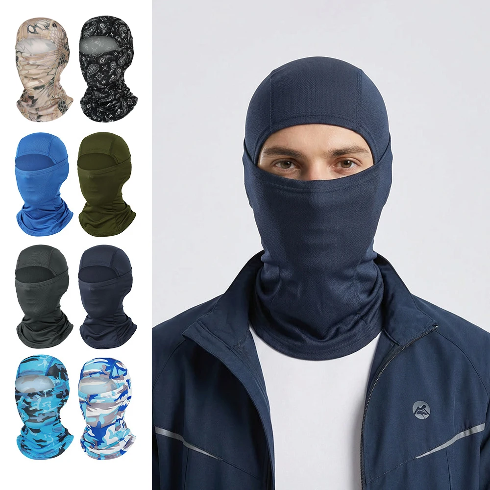 Camouflage Multicam Balaclava Cap Outdoor Cycling Sunscreen Breathable Face Mask Motorcycle Helmet Inner  Skiing Helmet Lining