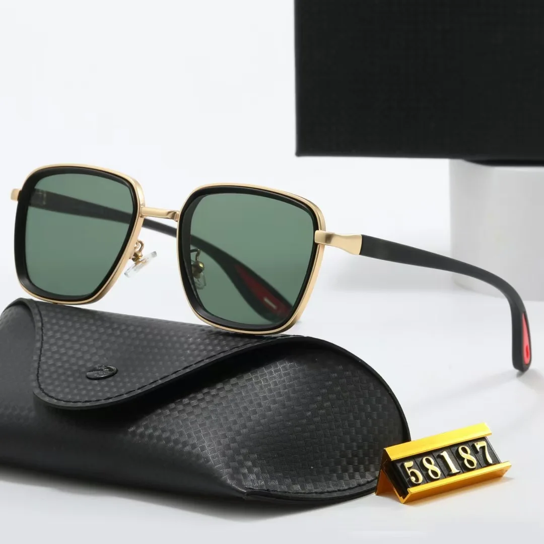 

New Large Frame Trendy Pilot Metal Sunglasses Fashion Travel Men and Women Driving Decorative Sunglasses