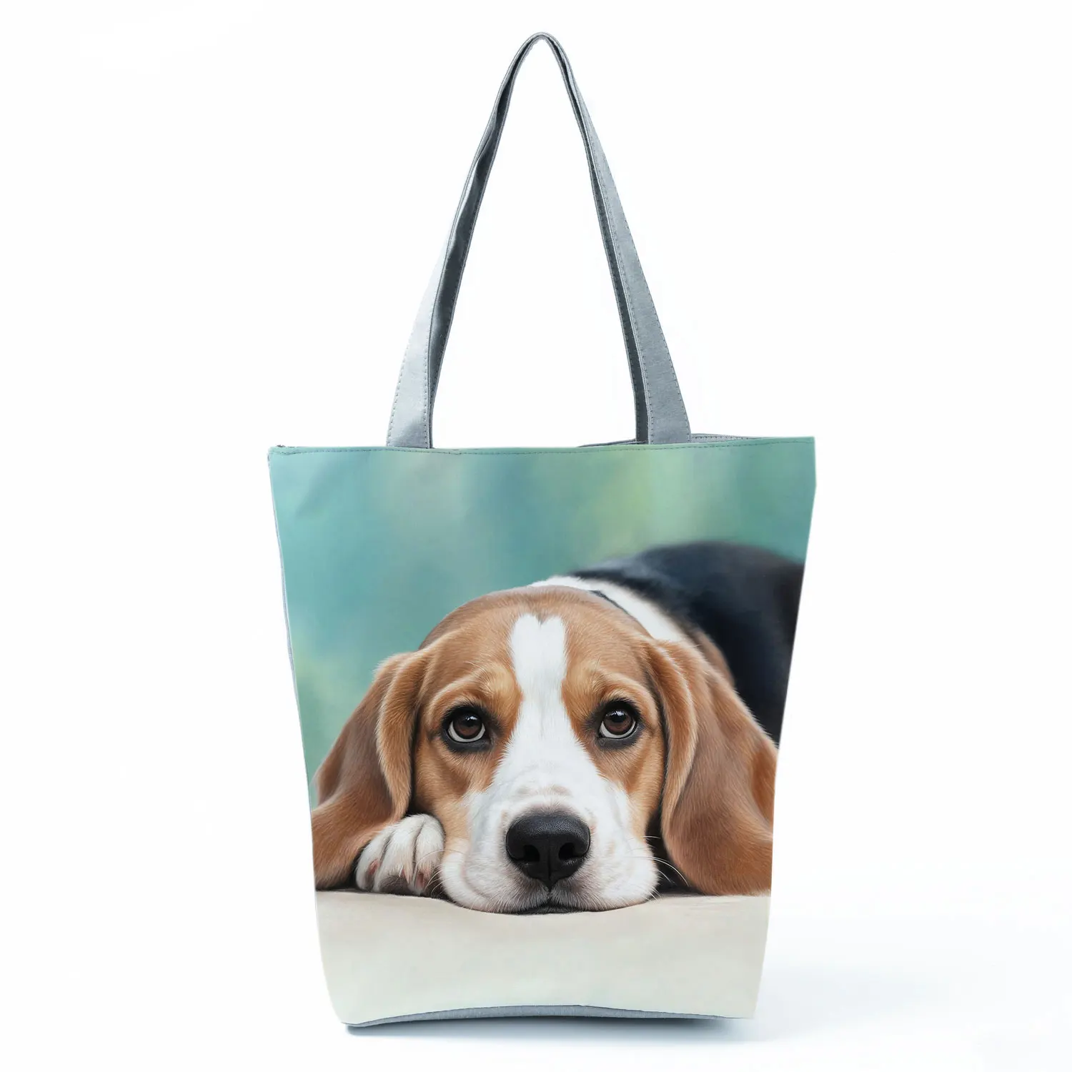 Beagle Puppy Dog Printed Women Handbag Travel Beach Bag Daily Shoulder Bag Eco Shopper Bag Large Capacity Tote Bolso Can DIY