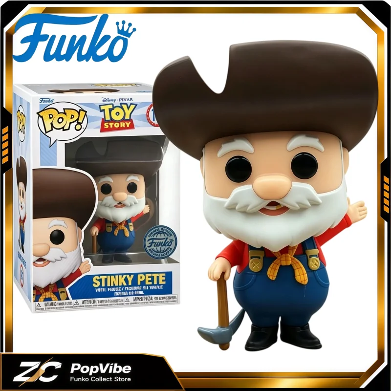 Official Funko Pop Disney Pixar Toy Story Stinky Pete Exclusive Vinyl Figure Collectible Desktop Ornament Home Decor Fans Gift