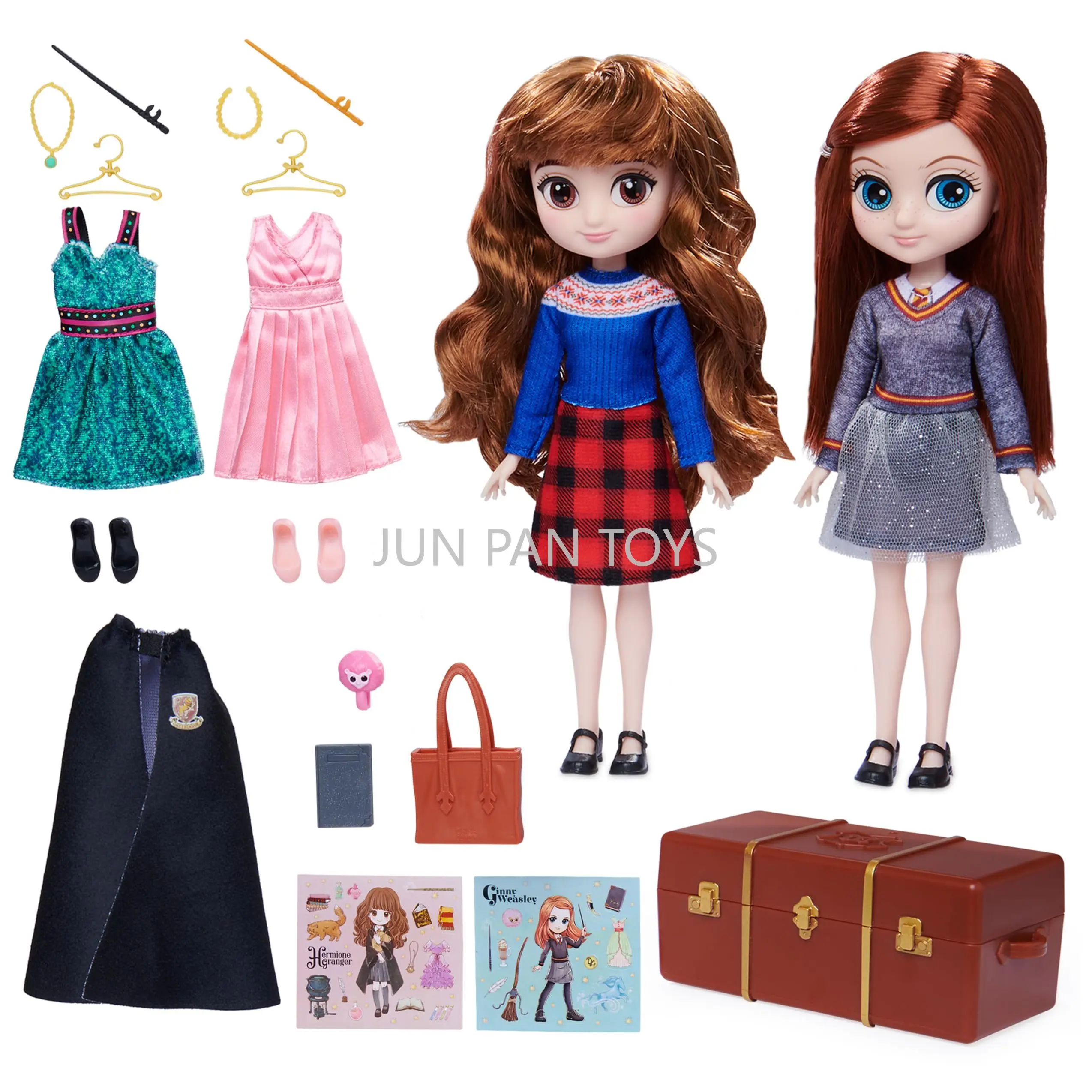 Wizarding World Harry Potter Ginny Hermine Luna Deluxe-Puppen-Set mit Zubehör, klassische Filme, Sammlerstück, Junge, Kinderspielzeug