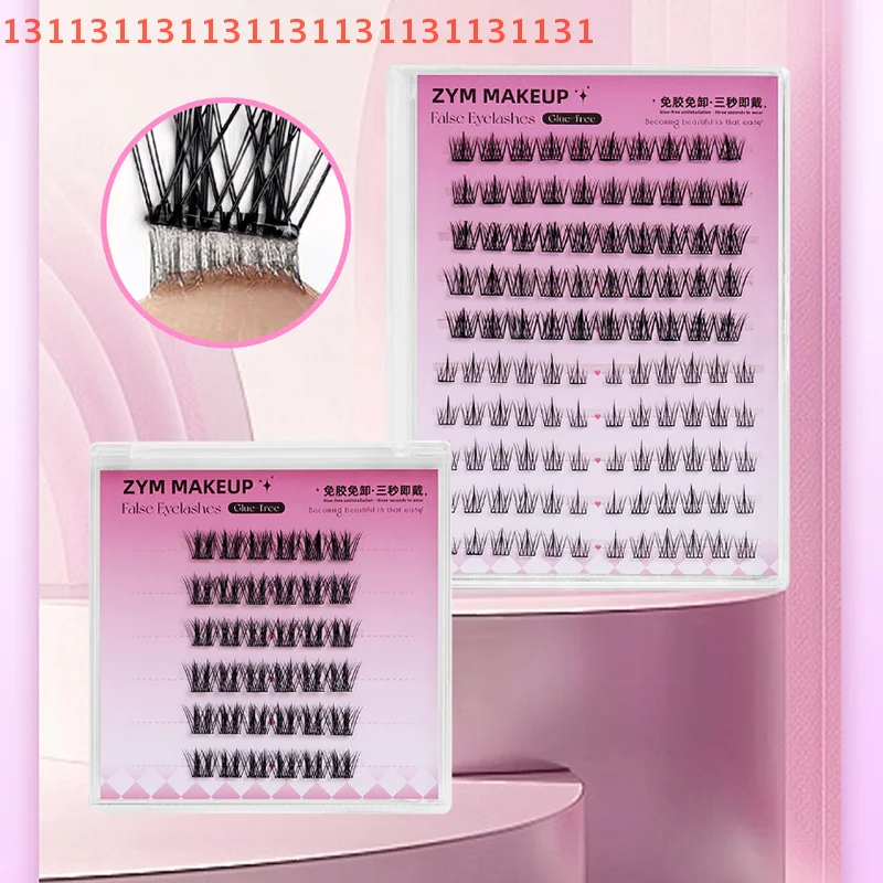 1 Box Pre Glued Eyelash Cluster No Need Glue Easy to Put on DIY Self Adhesive Eyelash Extension