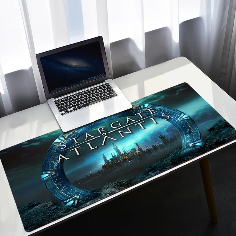 Stargate Atlantis Mousepad Anime Mouse Pad Pc Accessories Gamer Keyboard Desk Mat Cabinet Mats Gaming Mause Large Xxl Carpet