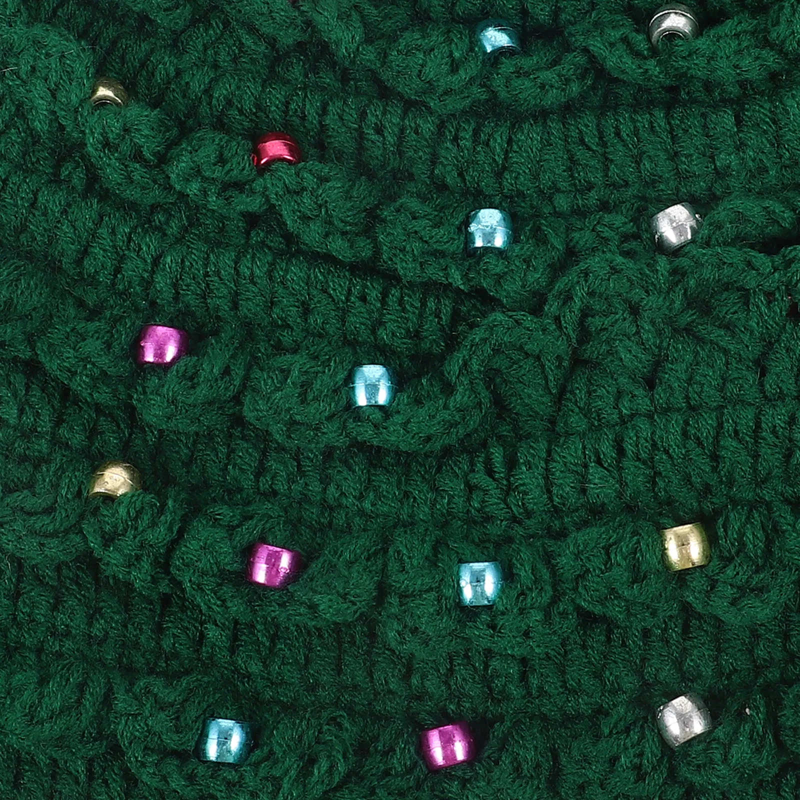 

Christmas Tree Shape Knitted Hat Warm Xmas Winter Party Decoration Soft Wool Yarn Knitting Hat for Women Holiday Gift