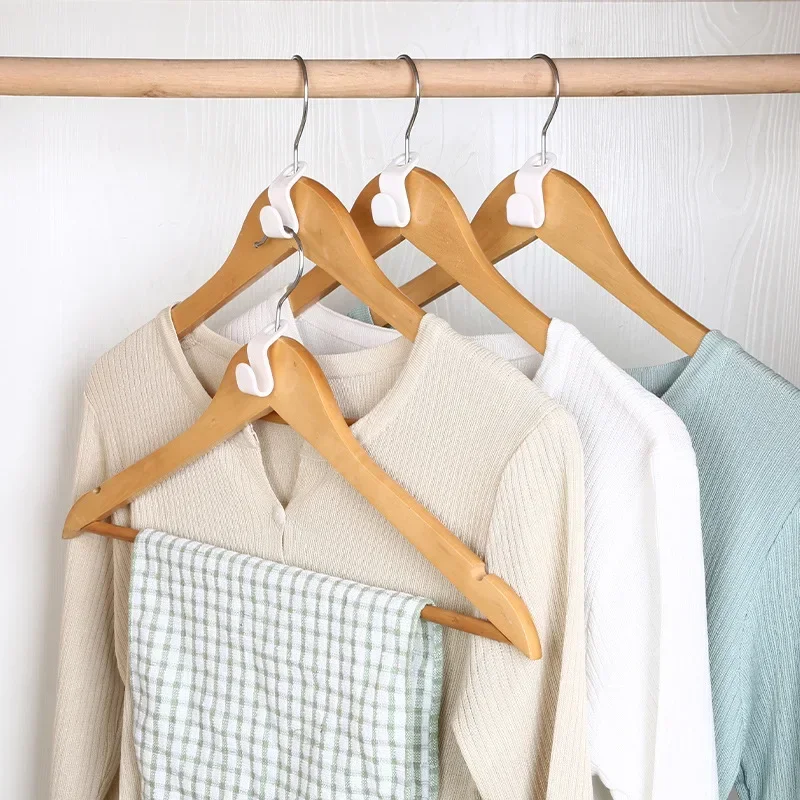 Useful Clothes Hanger Hook Folding Storage Clothes Rack Wardrobe Hanging Hanger Connection Hook Space Saving Connectors Home