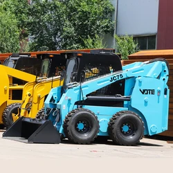 High Quality Mini Skid Steer Loaders Construction Diesel Skid Mini Loader With Attachments Bucket Hydraulic Minicargador