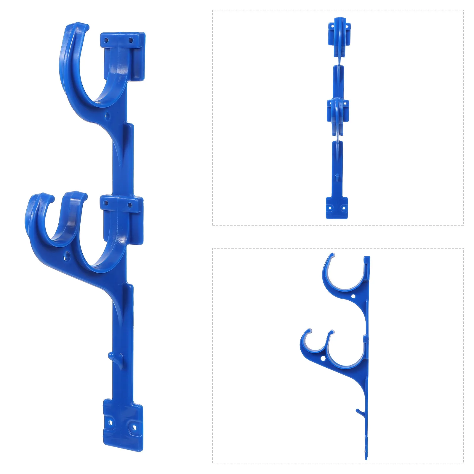 4Pcs Premium Plastic Pool Cleaning Tool Hanger Strong Bearing Capacity Poolside Hanging Hook for Home School Store Use