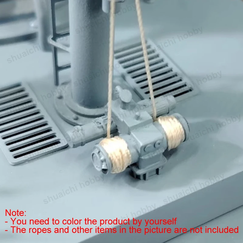 5 قطعة ونش مصغر لنموذج باخرة محاكاة Windlass 22x15x12 مللي متر الراتنج كابل الرافعة أجزاء للديكور المناظر الطبيعية البحرية