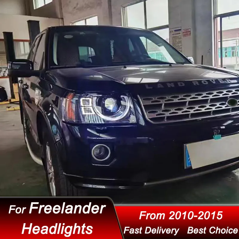 NEW Car Headlights For Land Rover Freelander 2 07-15 LED Headlamp Assembly Upgrade High Configure Projector Lens Accessories Kit