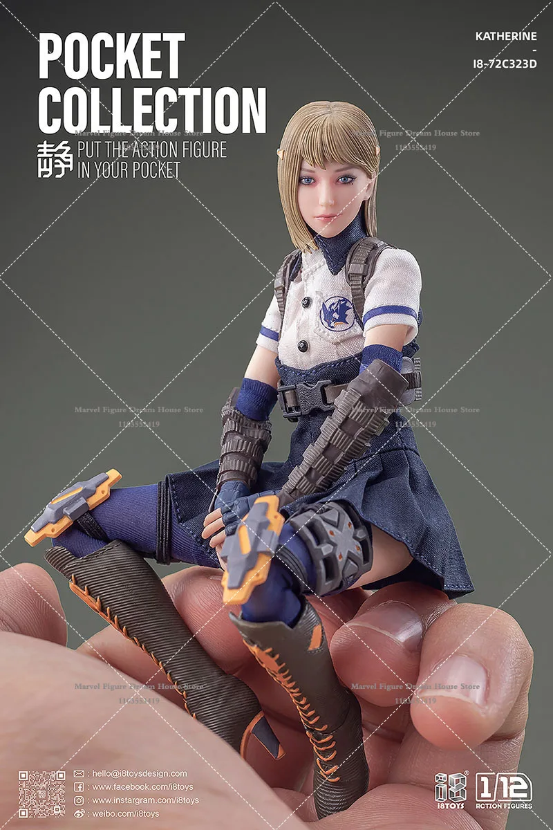 In Stock I8TOYS i8-72C323D/S 1/12 Scale Collectible Quiet Dog Catherine Female Soldier Full Set 6Inch Action Figures Body Doll