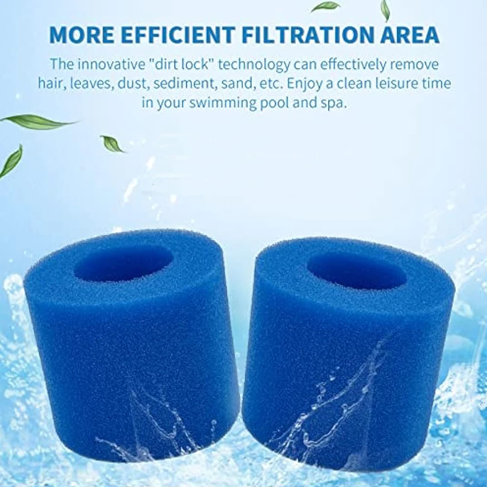 Pool Filter washable Sponge Foam Cartridge for Type VI Pool Filter Sponge Foam Cartridge Pool & Spa Cartridge Filter Replacement