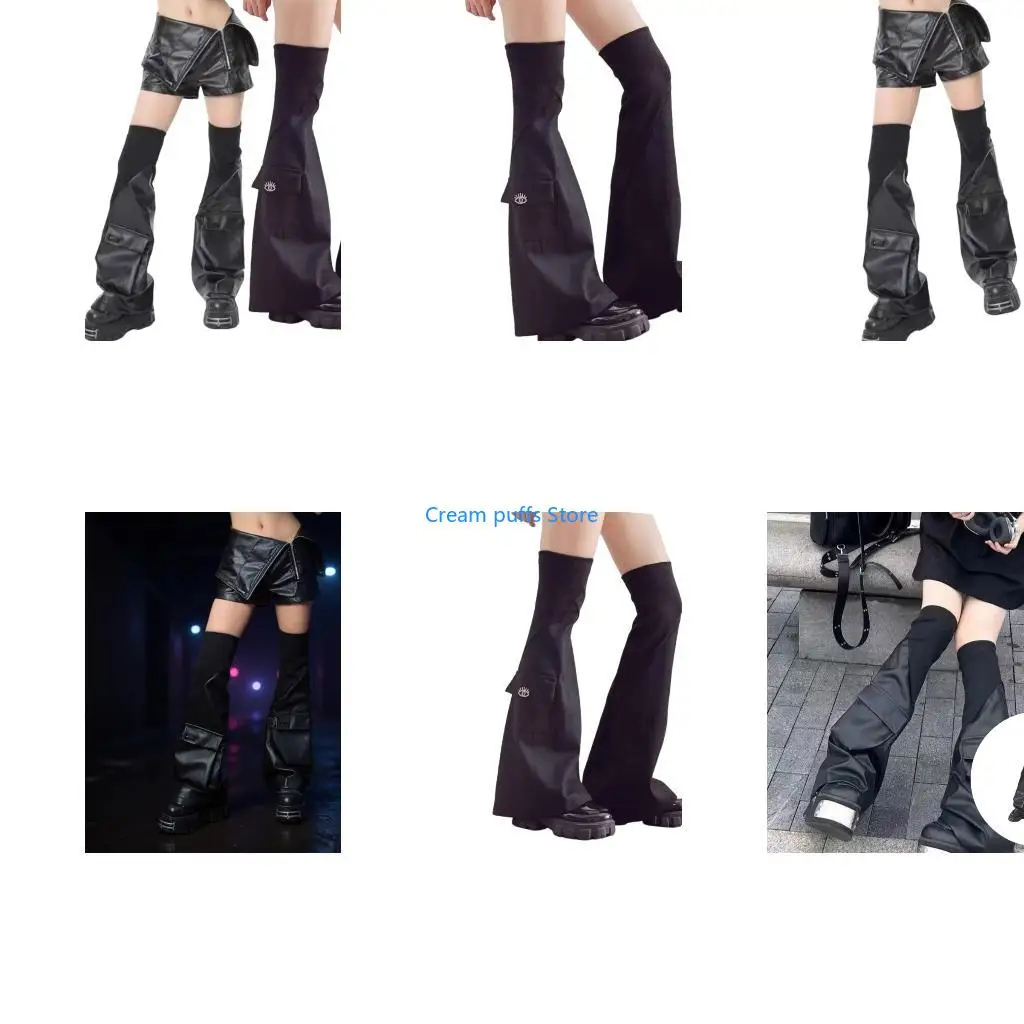 50LE Alternative Fashion Leg Cover Adjustable 2000S Trend Leg Warmer Cool Fashion