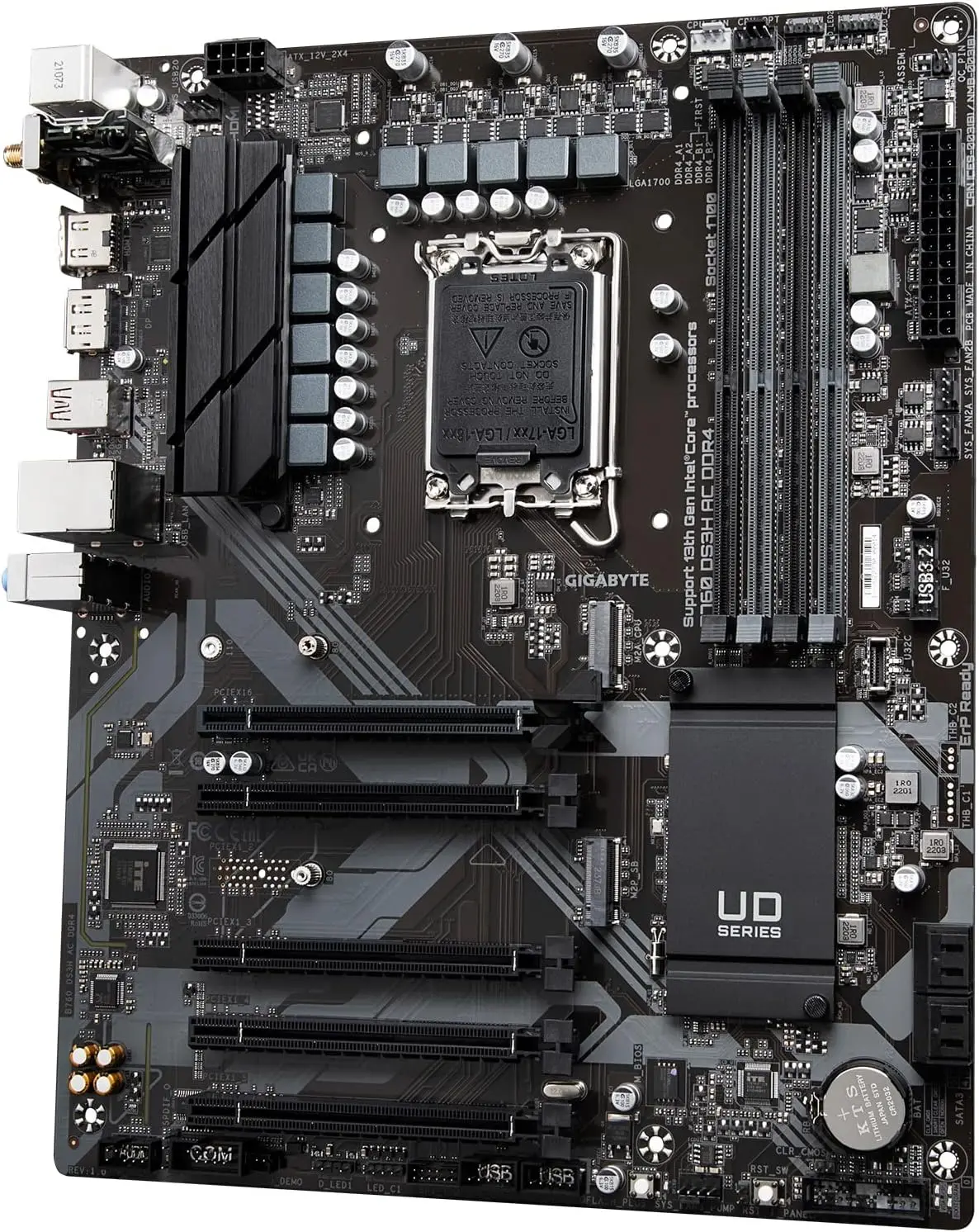 기가바이트 B760 DS3H AC DDR4 메인보드 인텔 B760 LGA 1700 DDR4 128GB ATX M.2 지원 i7-14700 i7-13700 i9-12900 i5-12400 CPU 썸네일 4