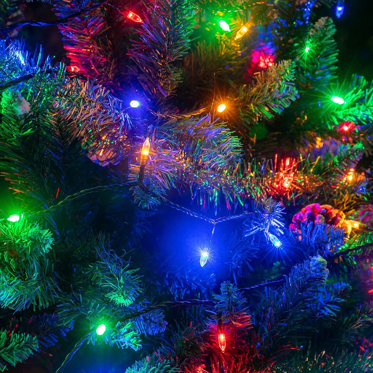 2M/21M LED String Lights Green Wire Christmas Tree Street Fairy Lights Garland For Outdoor Home Party New Year Wedding Decor