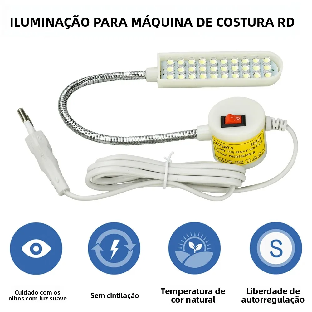 lampada-de-iluminacao-industrial-para-maquina-de-costura-com-30-leds-base-magnetica-luz-de-trabalho-360-°-luzes-industriais-dobraveis-com-braco-flexivel