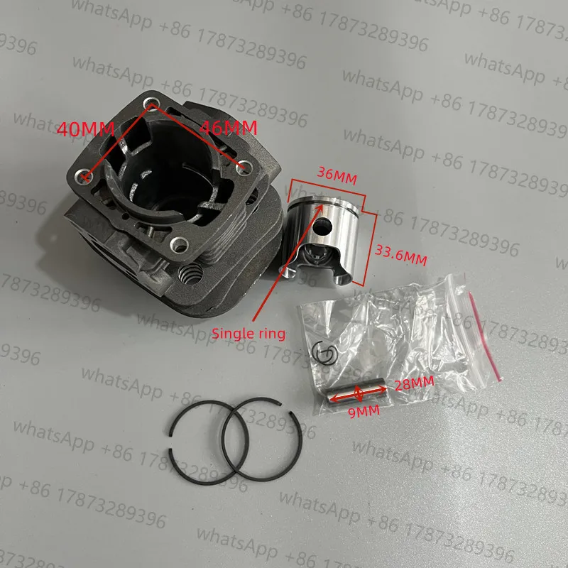 1 Juego de Kit de anillo de pistón de cilindro de 36MM para desbrozadora Echo SRM-336ES SRM-337ES SRM-336 SRM-337 RM336 piezas de desbrozadora