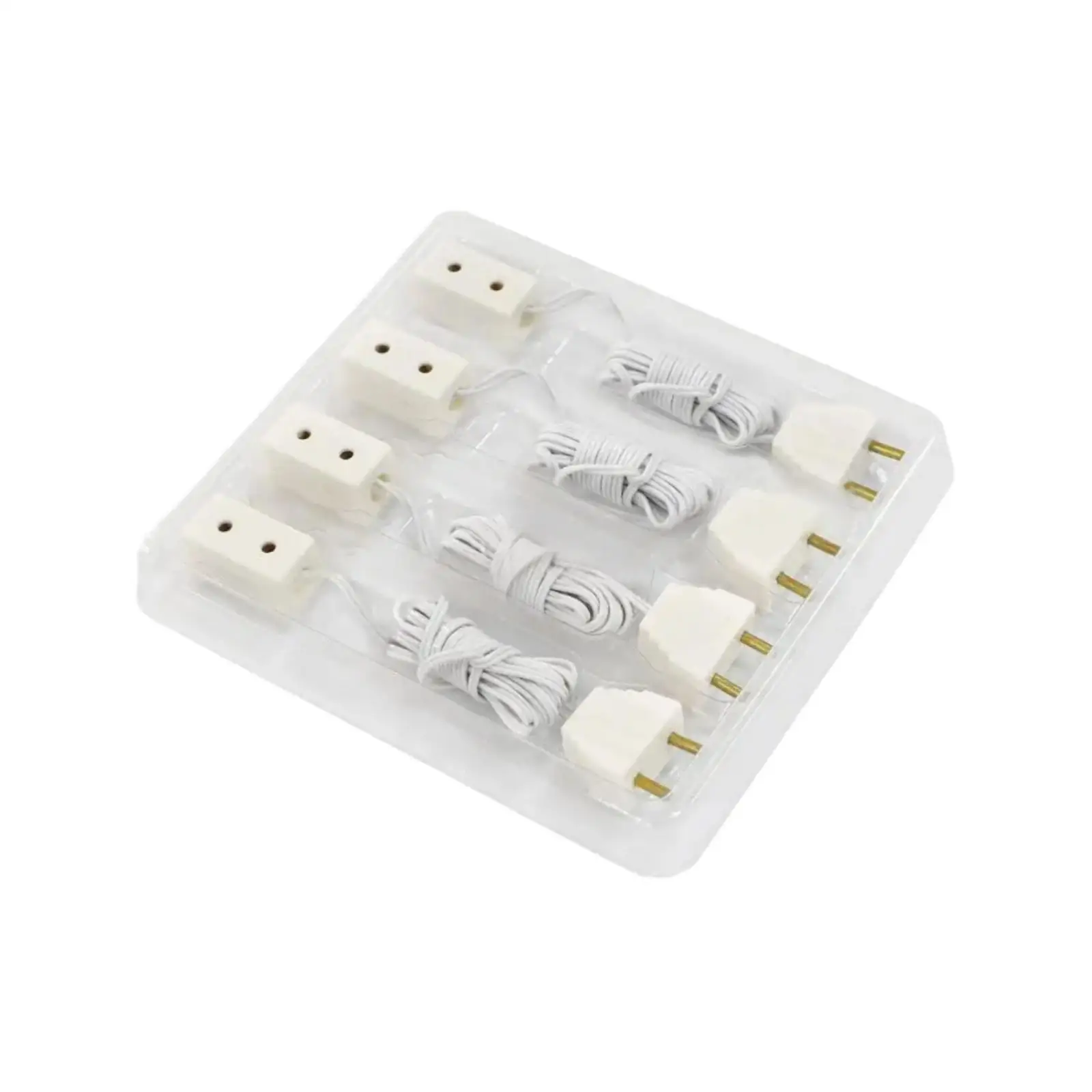 4 Pieces 1:12 Scale Socket Connection Line Simulation Accessories Toy Mini Model for Bedroom