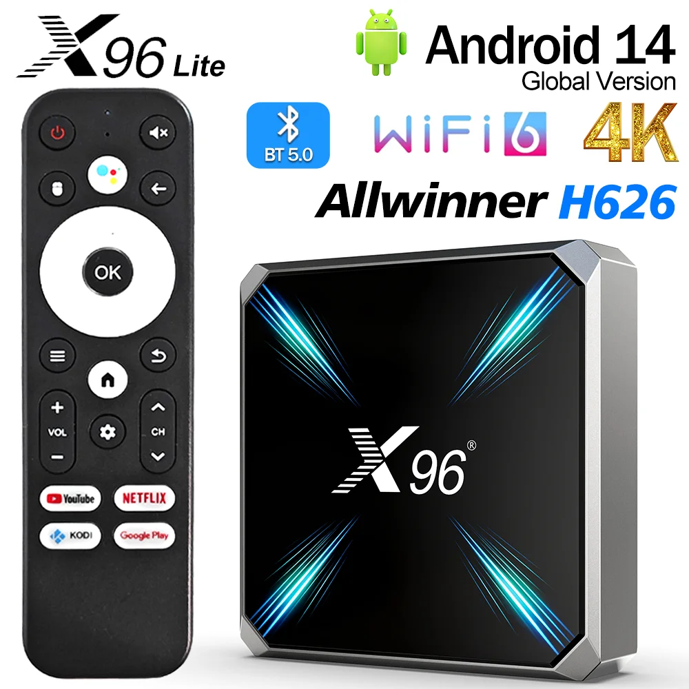 Netflix Home Cinema - X96 Lite Android14 Wifi BT Allwinner