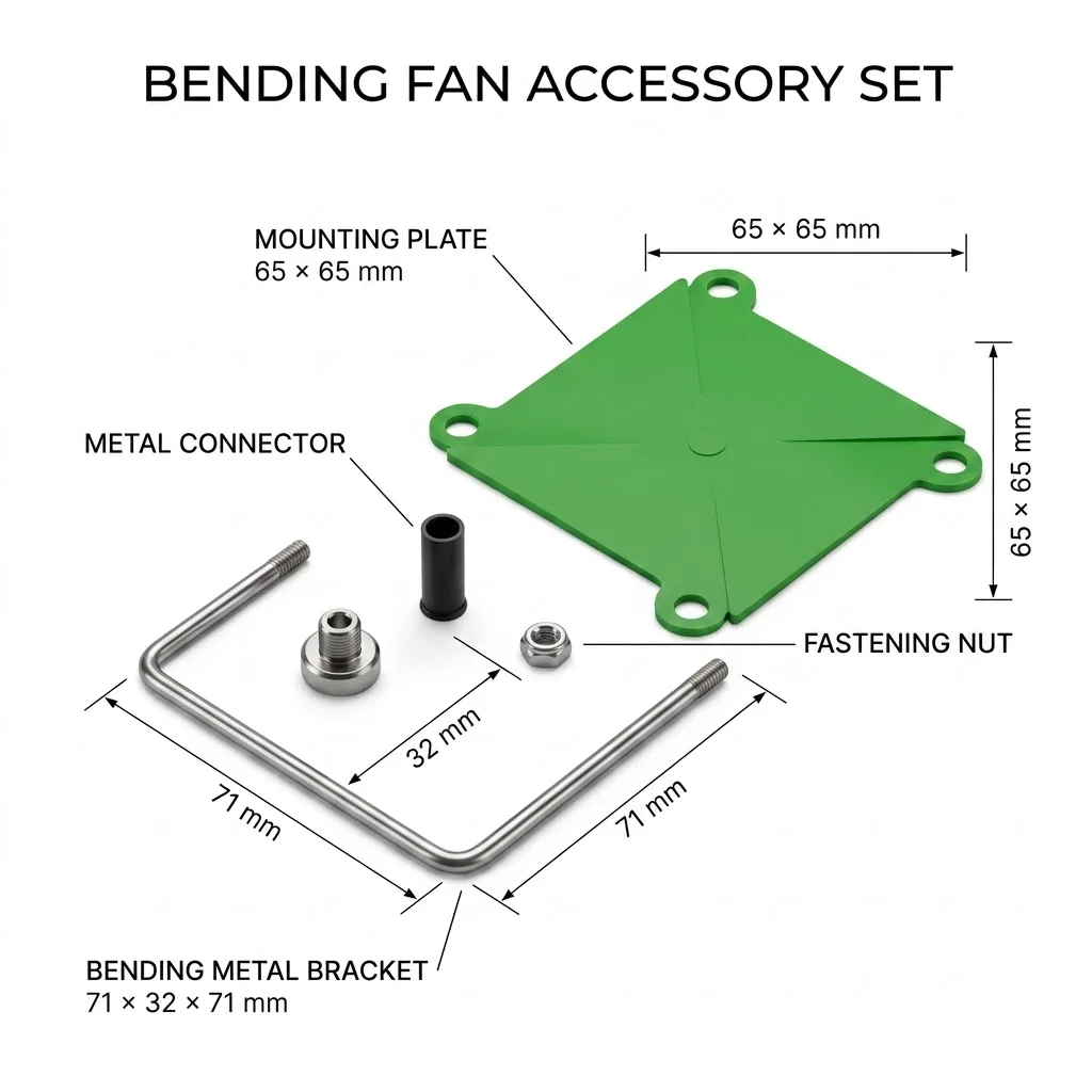 YGTITAN Gooseneck Airflow Verifier for HVAC Equipment Vents, Magnetic Base, 360 Degree Swivel, No Battery, Mechanical Rotor