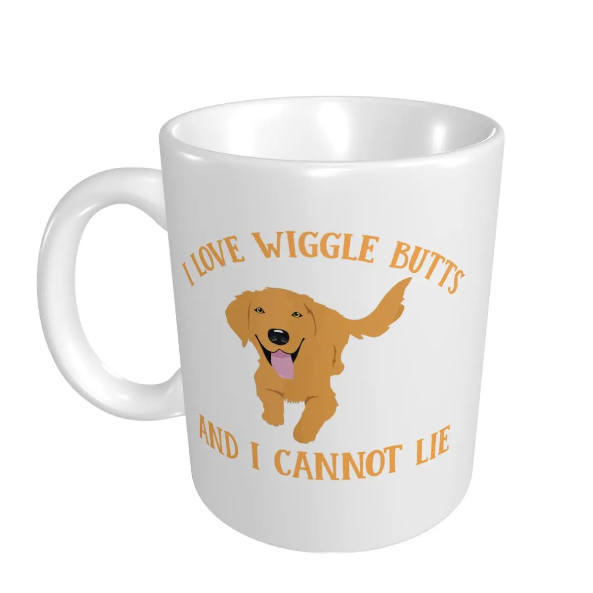Mark Cup Mug I Love Golden Retriever Wiggle Butt Apparel Puppy Dog Owners Coffee Mugs Tea Milk Water Cup Travel Mugs Office Home
