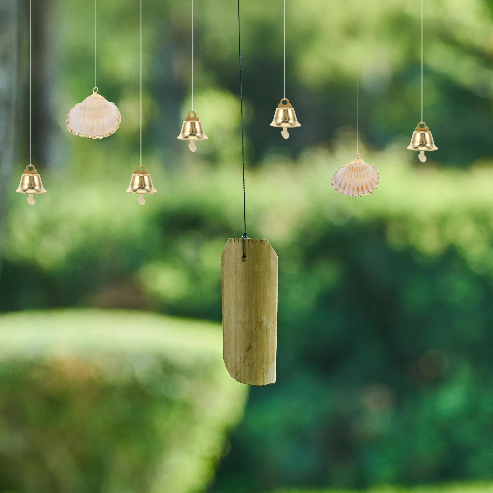 

120 Pcs Christmas Bell Pendant Hanging Decorations Wind Chime Accessories Mini Bell nament for Tree Rustic Golden Pendant
