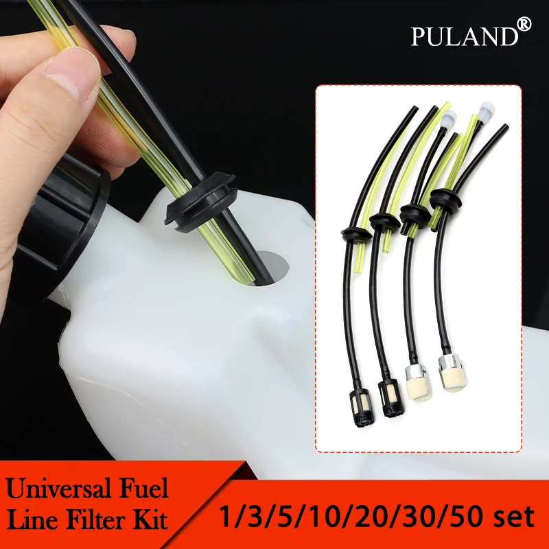 

Набор фильтров топливной трубки для бензопилы, газонокосилки, триммера для травы, фильтра топливного бака, универсальная масляная трубка, топливный шланг, садовые инструменты, 1 ~ 50 комплектов