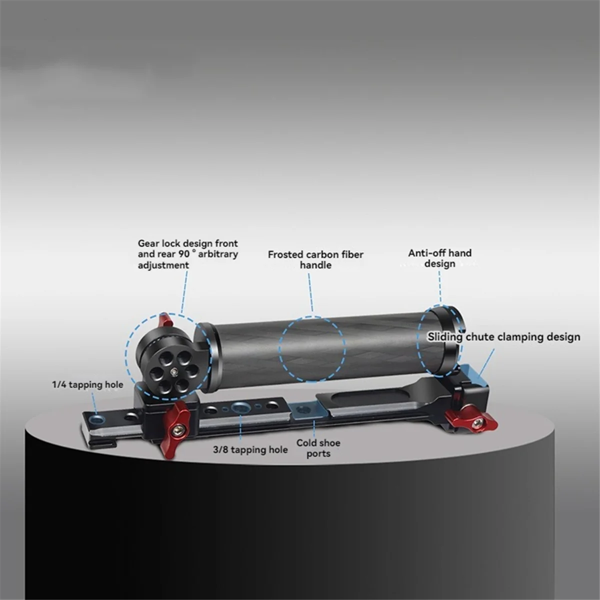 Двойная ручка карданного подвеса для DJI Ronin RS2/3/4, складная карбоновая ручка 180, регулируемая для DJI RS2/3/4 A и WMAN
