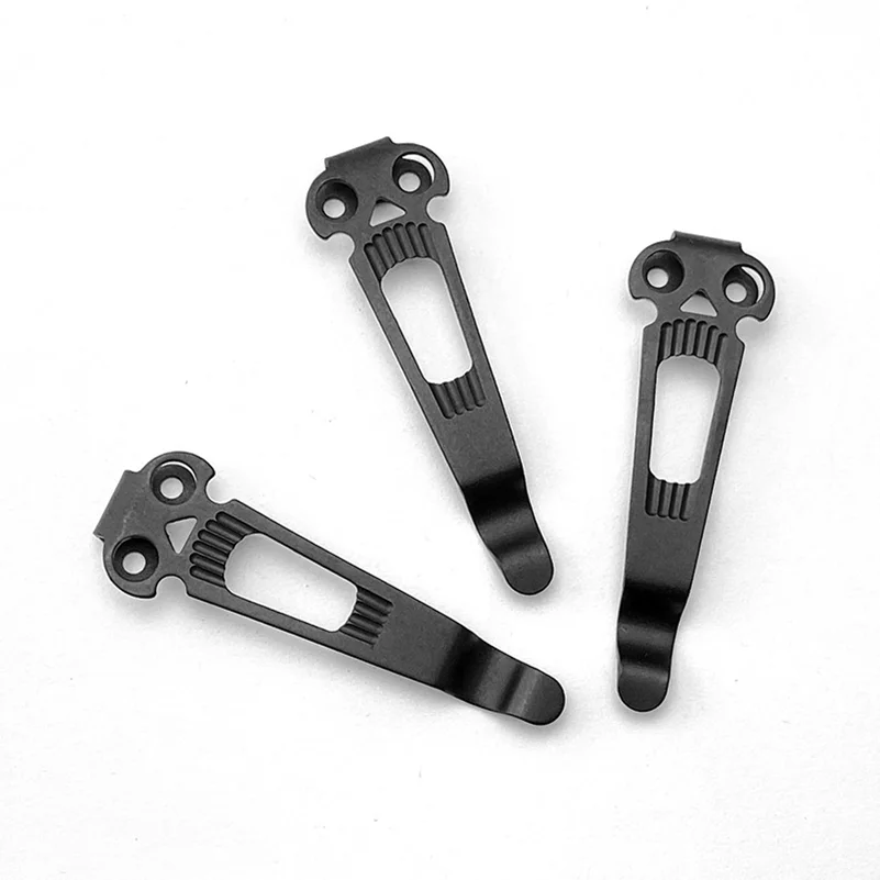 Abrazadera de bolsillo de Clip trasero de transporte profundo de acero inoxidable, 3 juegos con tornillos, para Benchmade Griptillian Bugout 940 Emerson CQC ProTech ZT