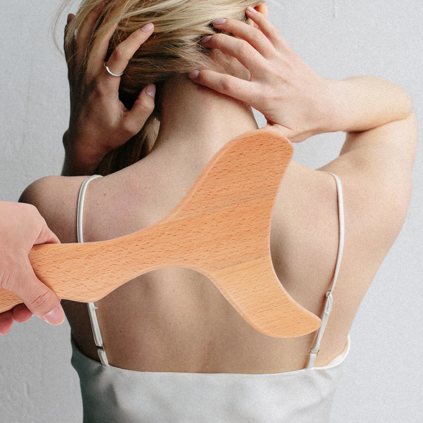 لوحة تدليك خشبية على شكل سمكة أداة كشط الجسم والوجه والرقبة والظهر لوح تدليك لتجريف ميريديان والاسترخاء