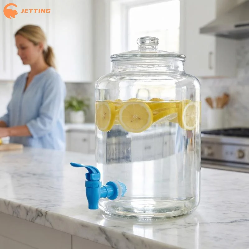 (New) 1Pcs Glass Bottle Jar Water Tank Faucet 17mm PP Grain Leak Proof Faucet Water Tap With Filter Valve Water Dispenser