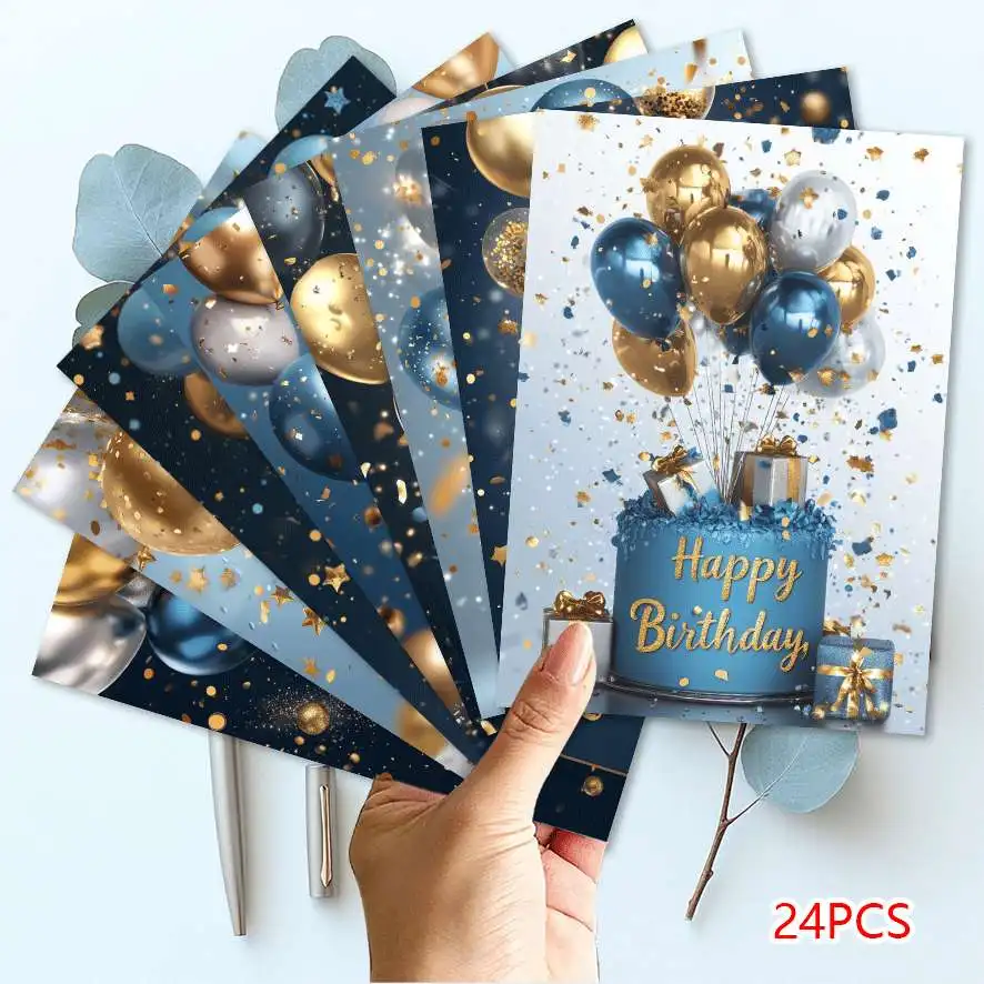 24PCS Mother's Day Fantasy Party Atmosphere Postcards, Gift Collection, Souvenirs, Collectible or Mailable