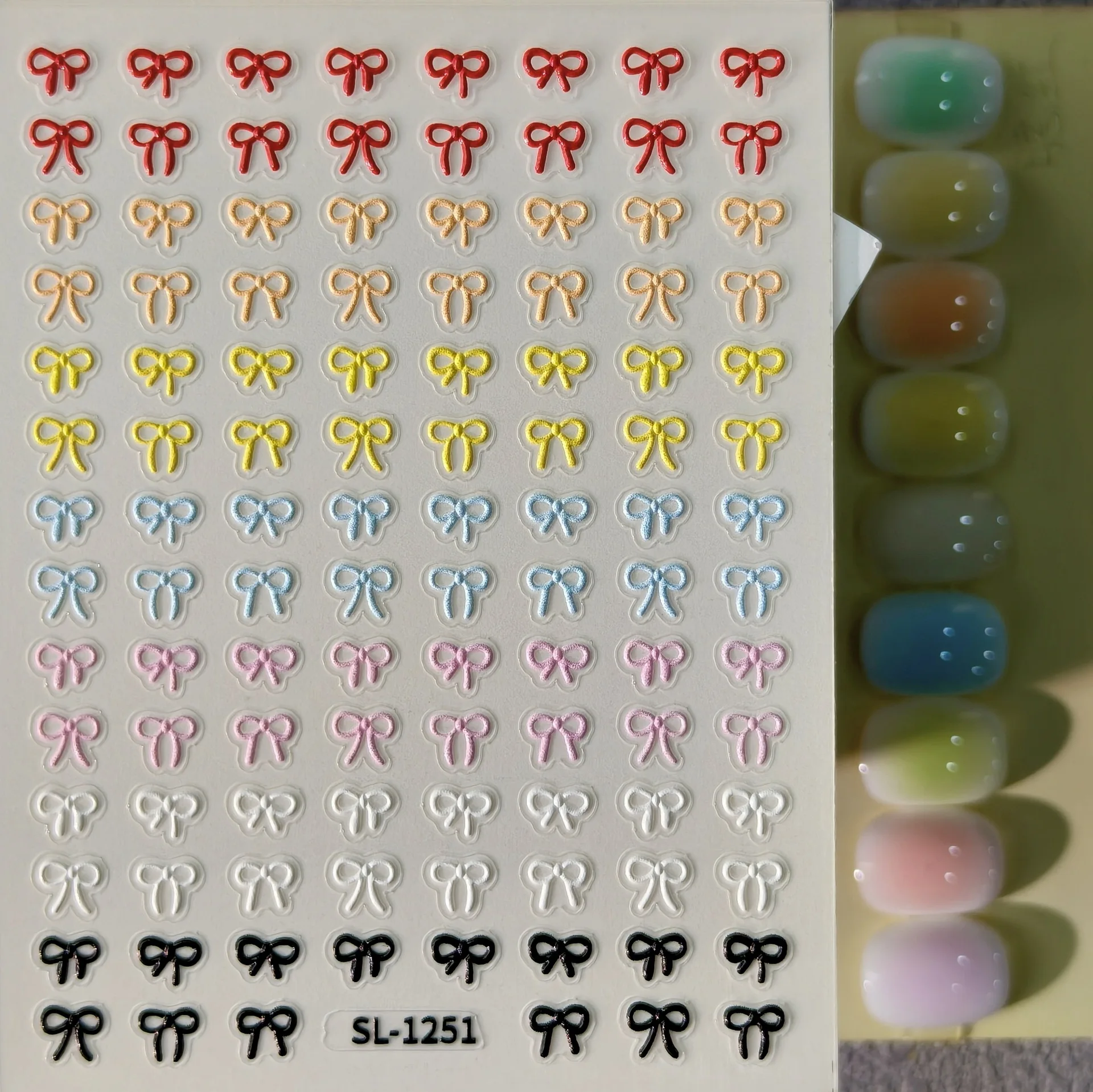 Home Decor Dopamine - 1 ensemble d'autocollants pour ongles 5D