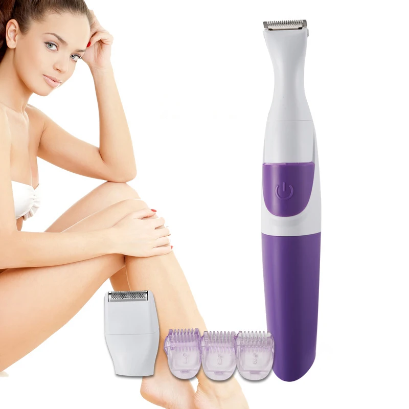 2in1 Perfect Bikini Trimmer Kit Precision Facial Electric Hair Clipper For Women Shaver Micro Epilator Face Body Trim Shaving