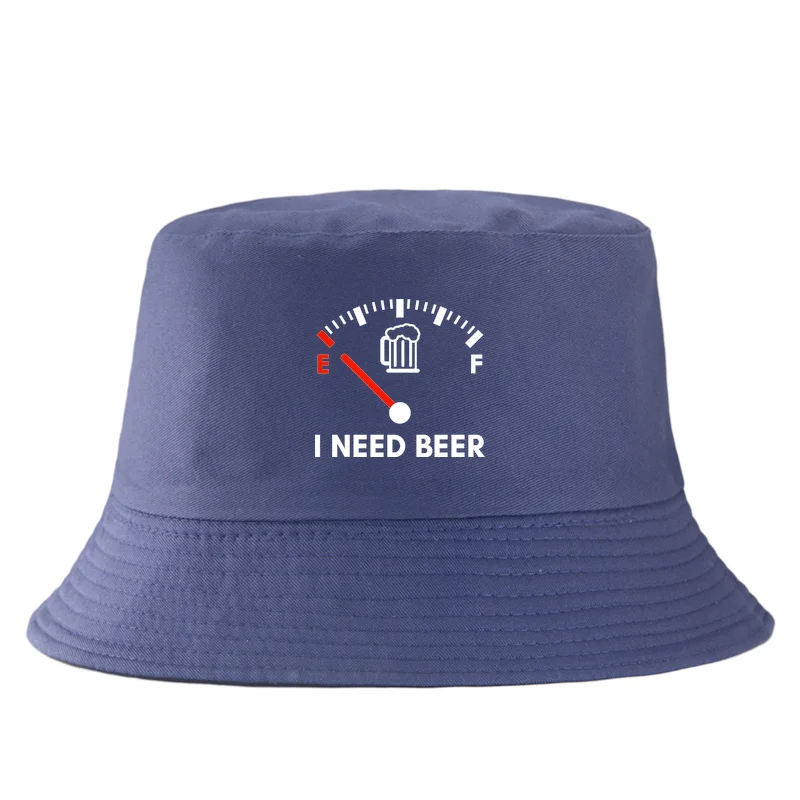 I Need Beer Reversible Bucket Hat Woman Man Outdoor Sun Beach Summer Panama Hats Girl Boy Sport Casual Fisherman Caps Visor Caps
