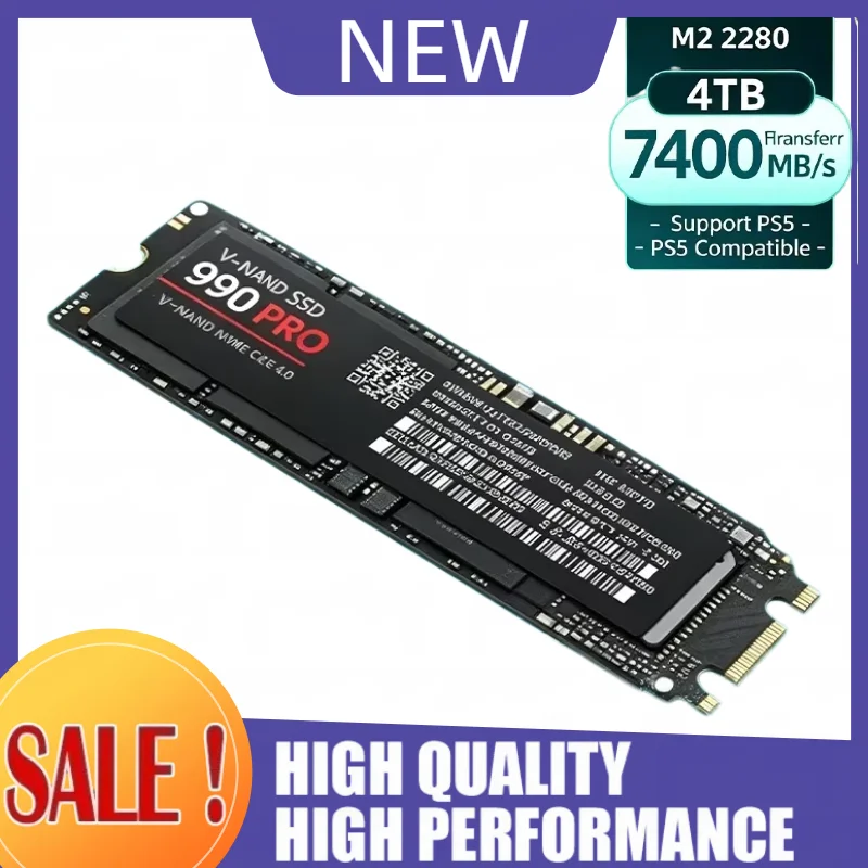 【Brand+】M.2 Sata SSD NVME 1TB 2TB 4TB Ultra-High-Speed Transmission NAND Internal Hard Drive For Ultrabooks Tablet Computers
