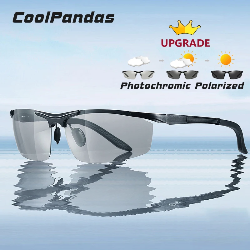 

Aluminum Magnesium Frame Photochromic Sunglasses Men Polarized Driving Glasses Women Chameleon Eyewear lentes de sol hombre