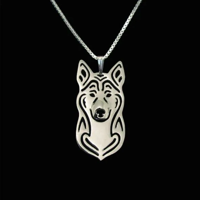 Newest Handmade Hollow Canaan Dog Pendant