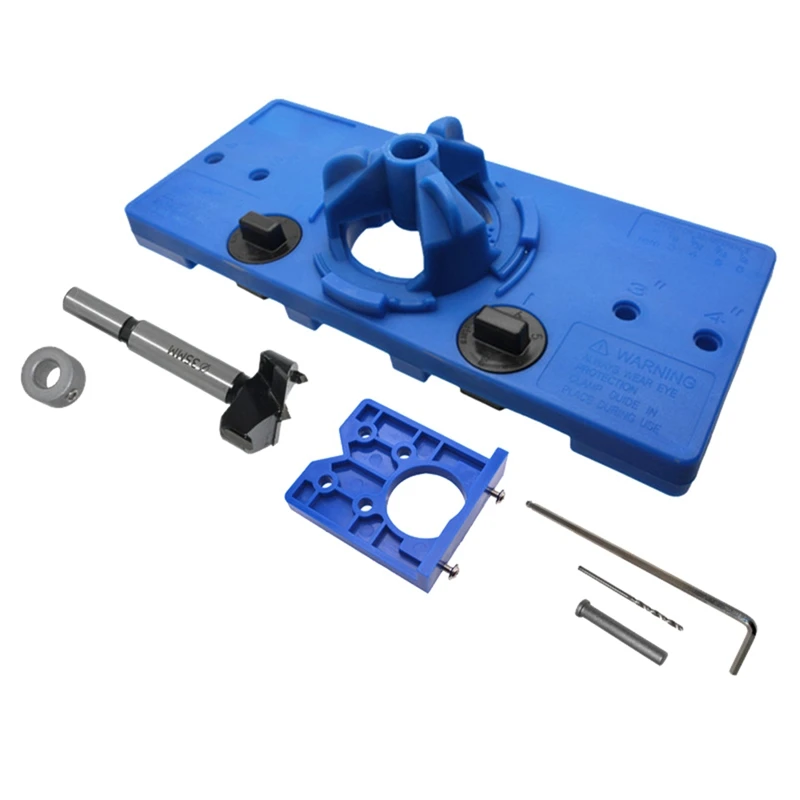 

35Mm Hinge Drilling Jig Concealed Guide Hinge Hole Locator Woodworking Tool For Kitchen Cabinet Doors Hinge