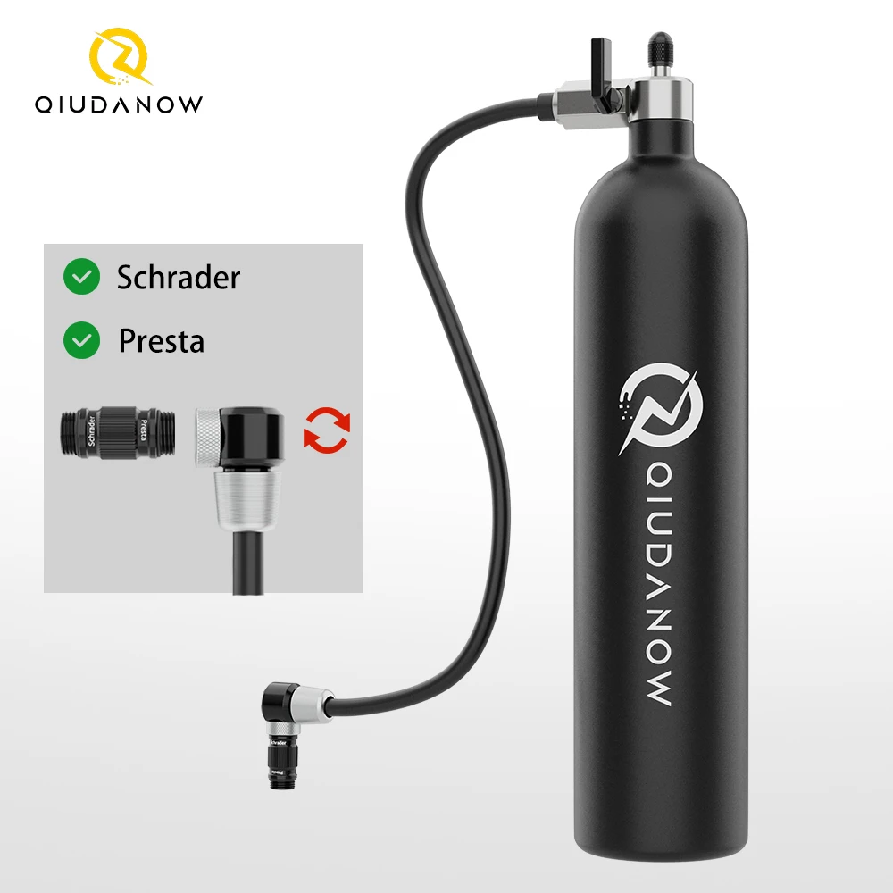 

Портативный компрессор для велосипедных шин 1.3 л с быстросъемным насадкой, 200 PSI - Воздушный насос для велосипедного оборудования