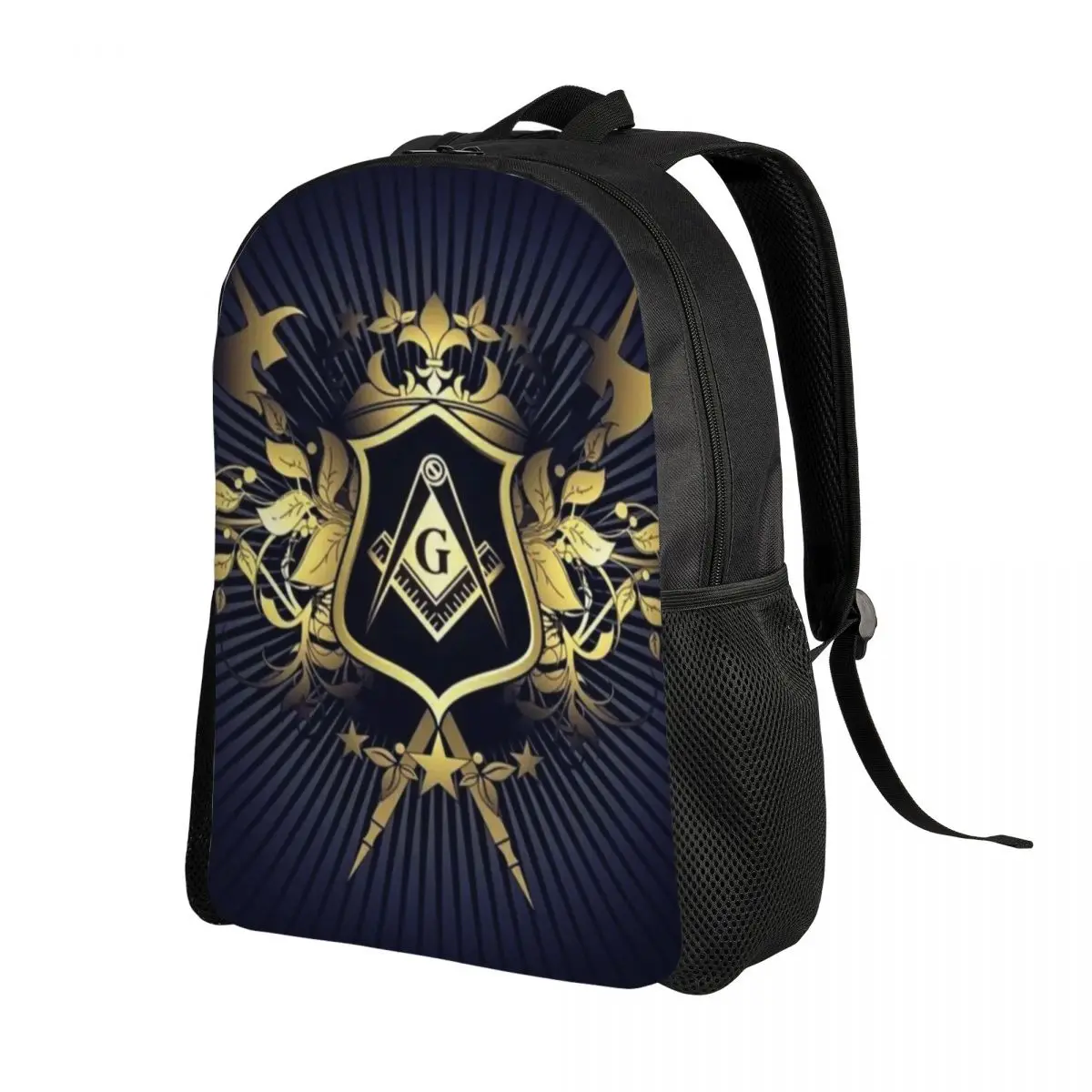 Freemasonry Laptop Backpack Men Women Casual Bookbag for College School Student Masonic Mason Bag