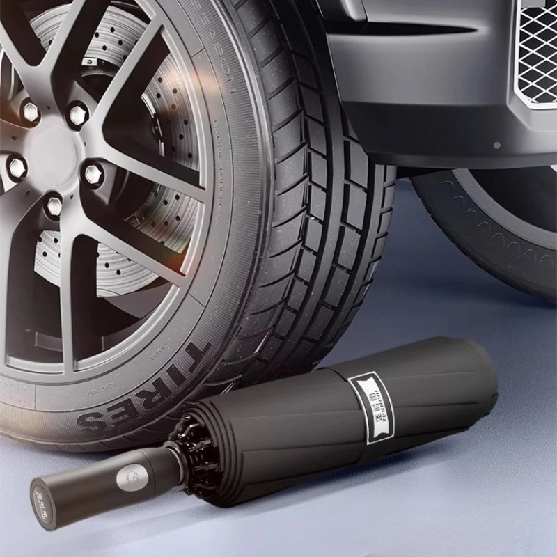 

Полностью автоматический зонт с 24-костным реверсом, увеличенный, утолщенный и усиленный, подходит для загара и дождливых дней