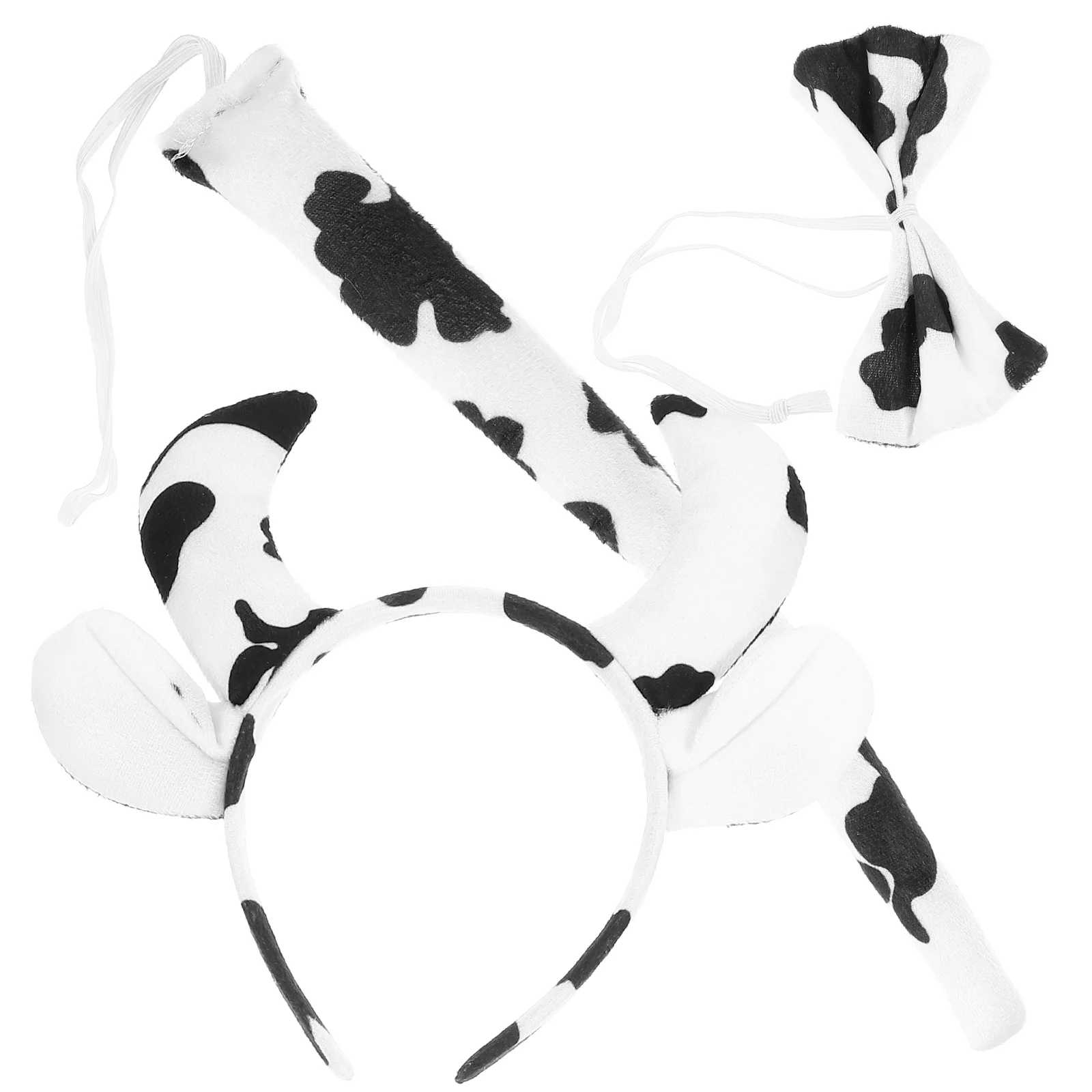 

Cow Ear Headband Cosplay Headbands for Women Ears Adult Animal Headdress Party Favors Tail