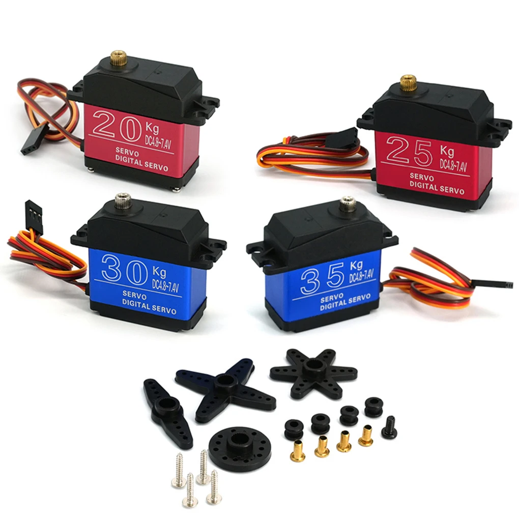 High Reliability Servos For R/C Truck Performance Enhancement ABS Digital Steering Gear Robot Arm 20kg