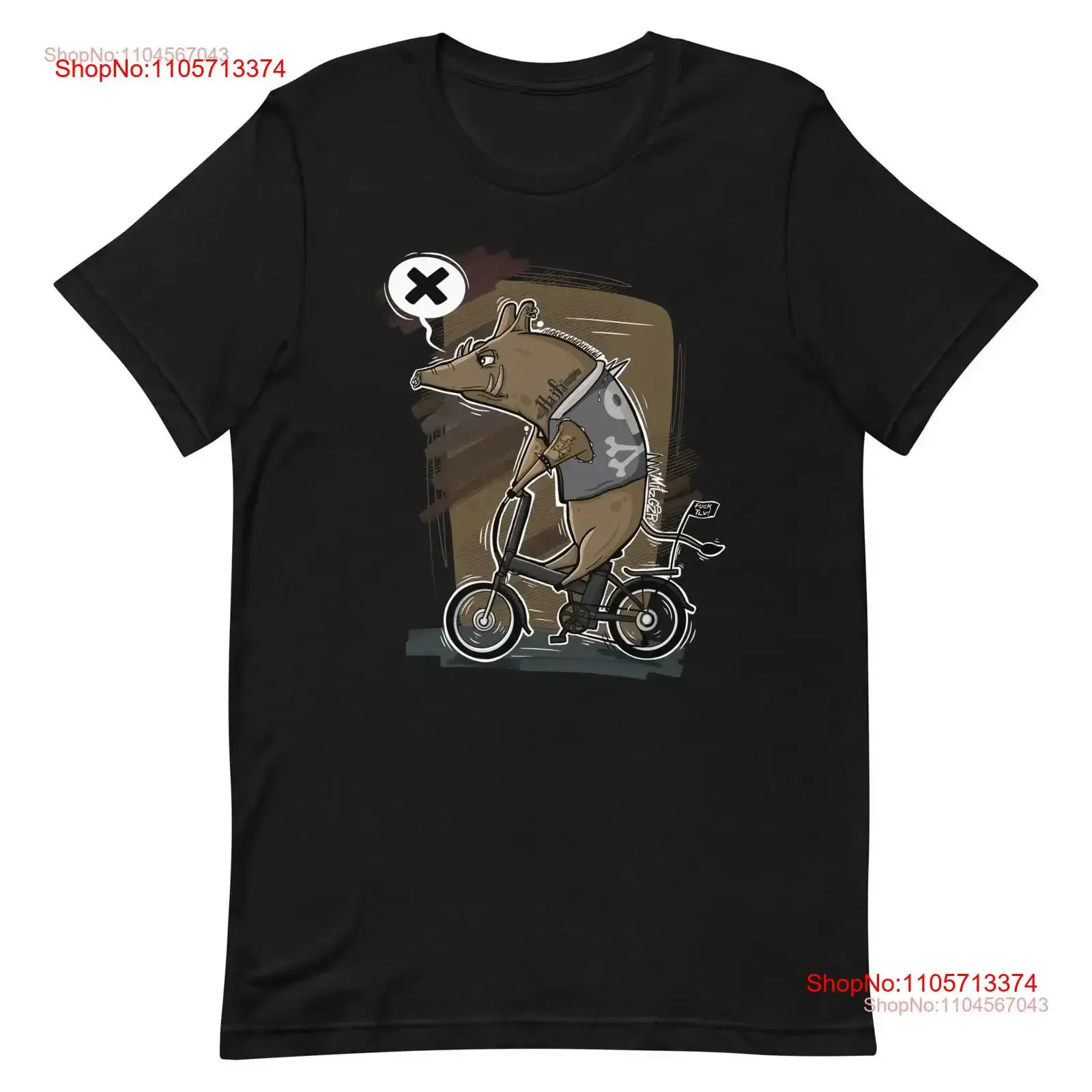 Wild Boar Biker T shirt Punk Animal Cartoon Evil Design vintage Washed Soft Comfortable homme Casual streetwear Unisex