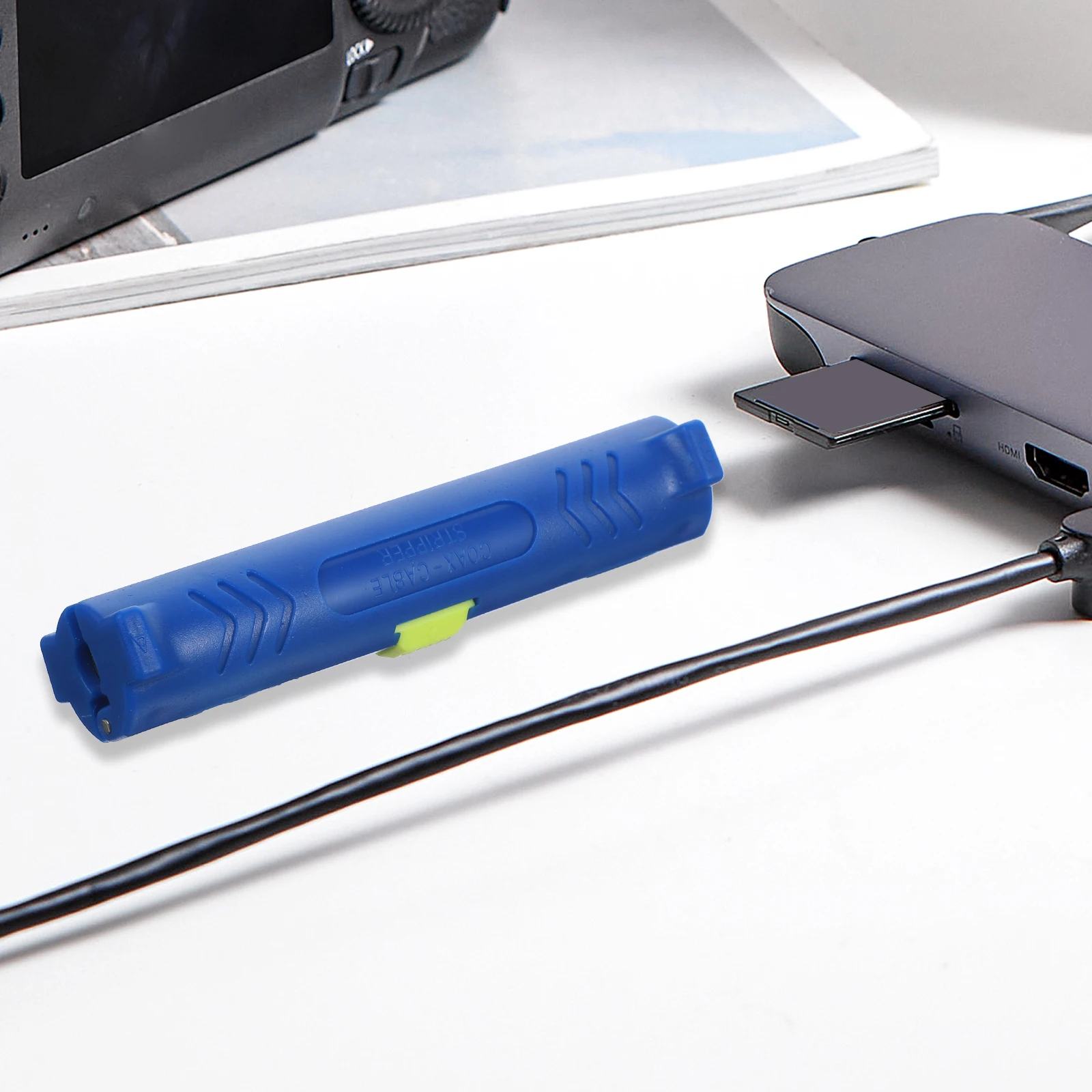 2pcs Blue Wire Stripper Ethernet Crimper Tool Universal Networking Kit Cable Stripper Machine Electrical Automotive DIY