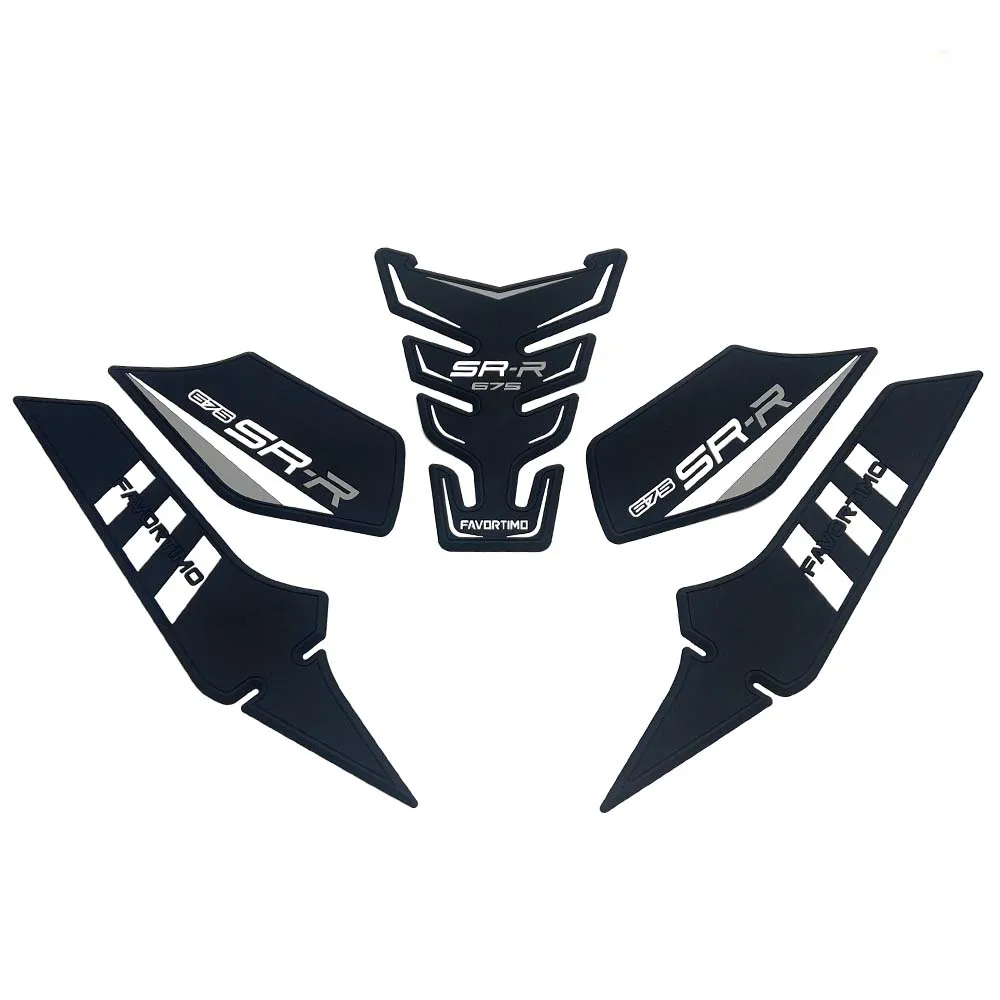 اكسسوارات الدراجات النارية المطاط خزان الوقود ملصقات أطقم حماية رشاقته ملصقات جديدة ل CFMOTO 675SR-R 675sr-r